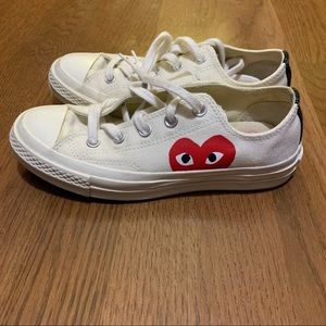 COMME des GARÇON low top cream converse